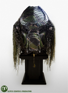 Project Lupus Exotica Predator image 4 cardboard paper and acrylic resin helmet type Predator