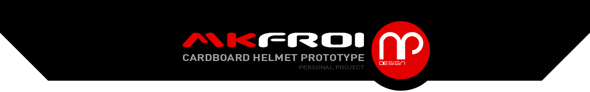 fond haut MKFR01 & Cardboard Helmet Prototype & logo AP Design
